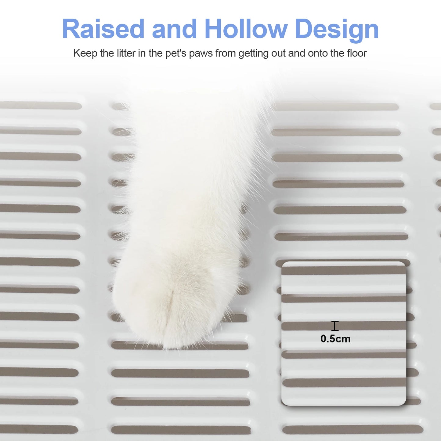 Foldable XXL Cat Litter Box - Large Space with Front Entry Top Exit - ZOOMNSTORE