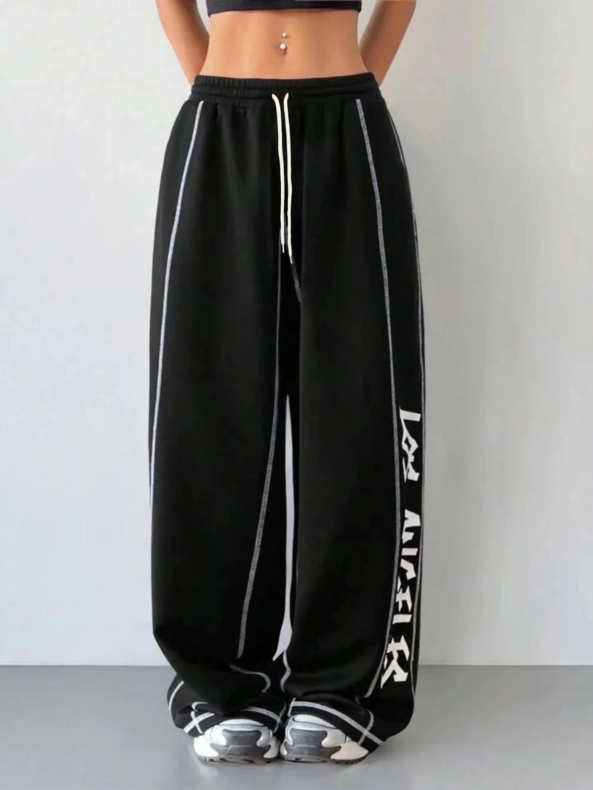 2026 Hot-selling Unisex High Waist Wide Leg Trousers Y2K Casual Loose Straight Pants Trendy Streetwear Fashion for Women Men