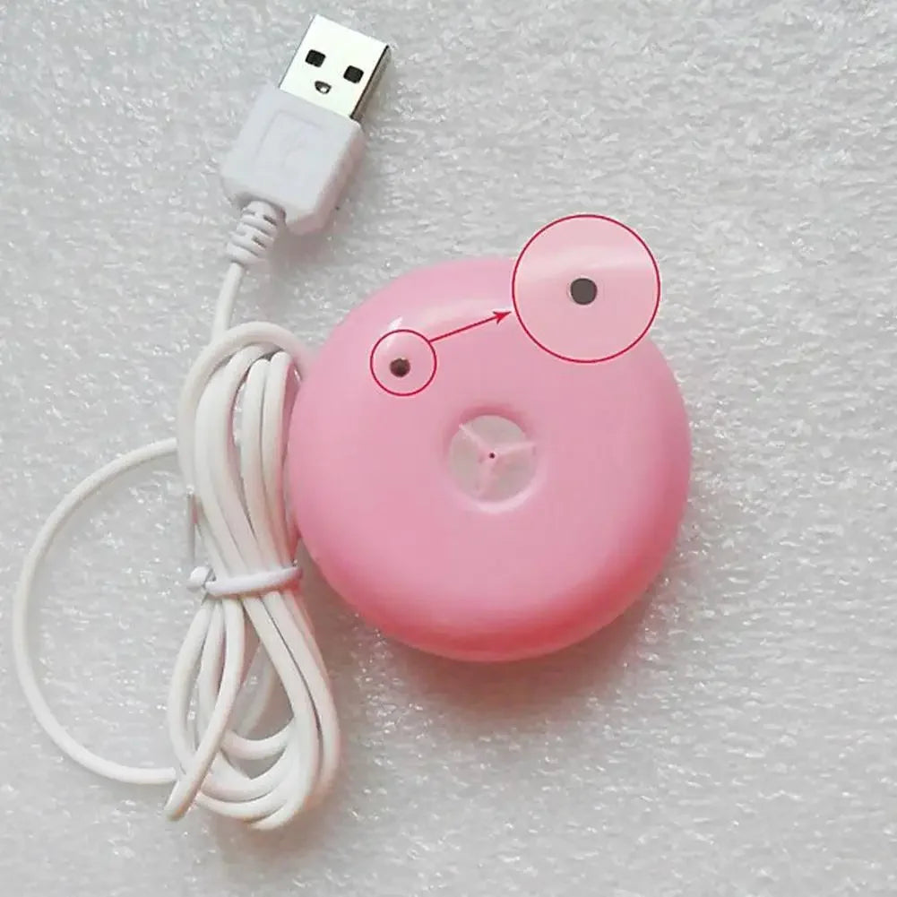 Mini Donut Humidifier - USB Air Purifier Steam Diffuser for Home Office - ZOOMNSTORE