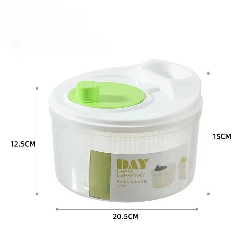 Vegetable Dehydrator Salad Spinner - Manual Kitchen Gadget for Fruits Lettuce - ZOOMNSTORE