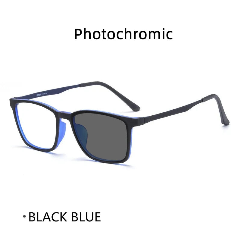 Titanium Reading Glasses - Lightweight Rectangle Frame with Blue Light Blocking