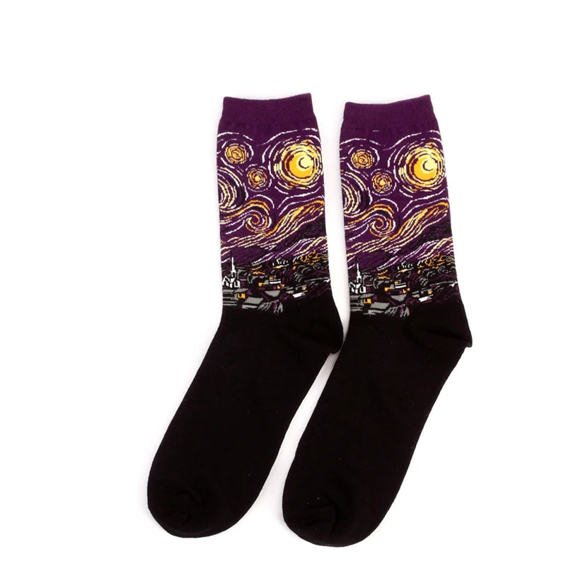 Van Gogh Art Socks - Retro Couple Socks for AutumnWinter
