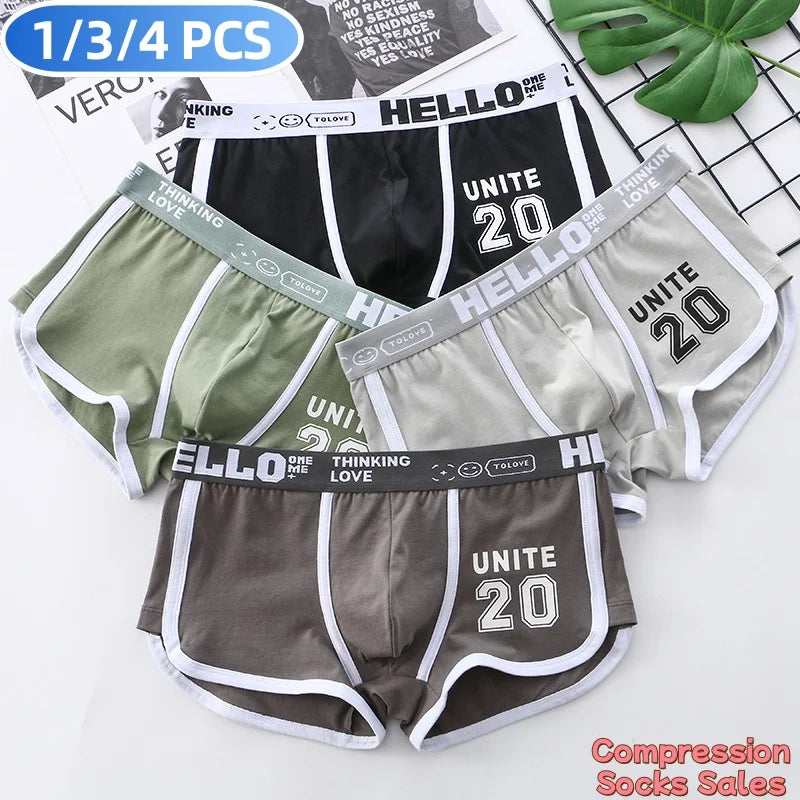Mens Cotton Boxer Shorts - Comfortable Sexy Underwear Sports Lingerie 134 PCS Options