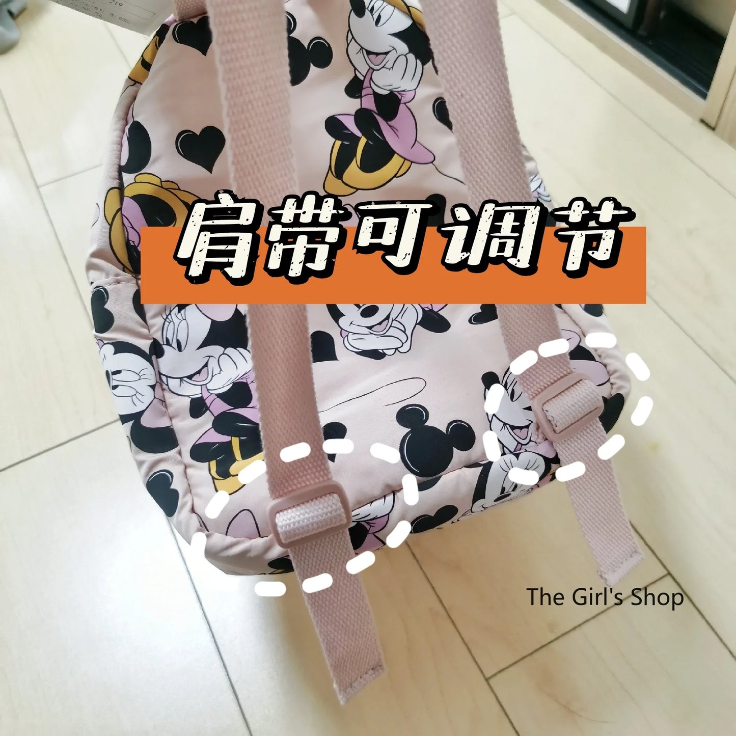 Disney Minnie Girls Backpack - High Quality Large Capacity School Bag - ZOOMNSTORE