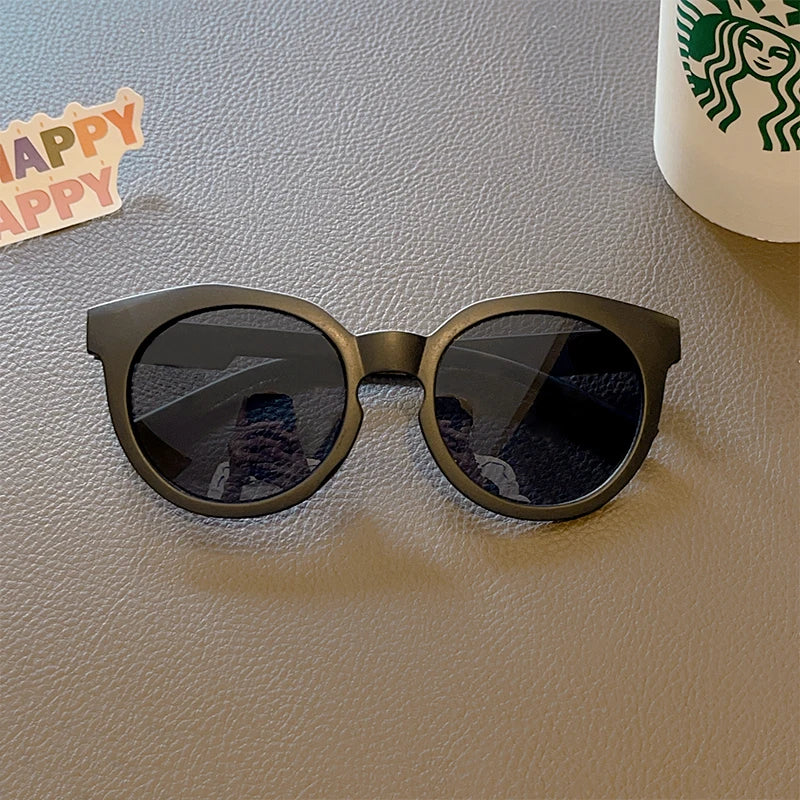 Kids UV400 Sunglasses – Polarized Round Checker Panel Glasses for Outdoor Sports