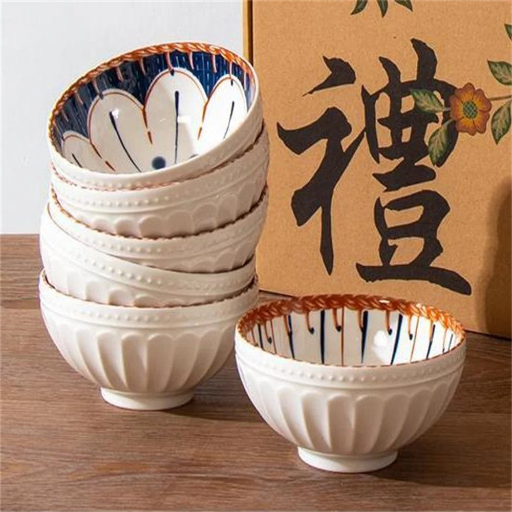 Ceramic Japanese Style Tableware Set - Luxury Baby Adult Dish Cute Feeding Bowls Gift Idea