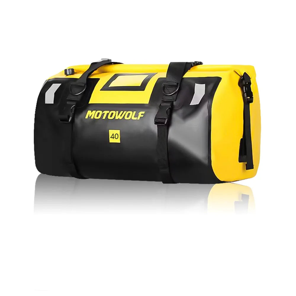 Waterproof Motorcycle Dry Bag - Reflective Duffle for Travel Hiking Camping Fishing