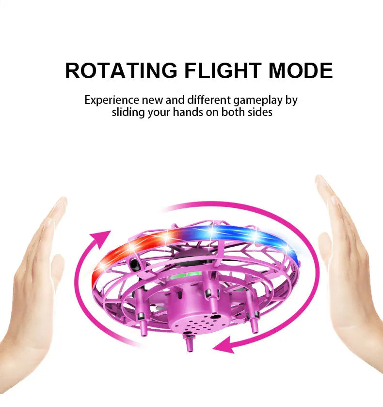 Mini Induction Drone - Colorful Flying Helicopter UFO Ball Toy for Kids - ZOOMNSTORE