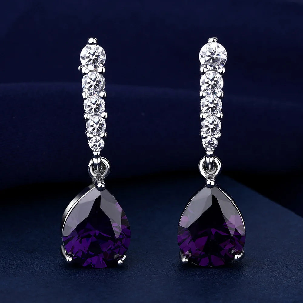 925 Sterling Silver CZ Stud Earrings - Cute Fashion Jewelry for Women and Teens