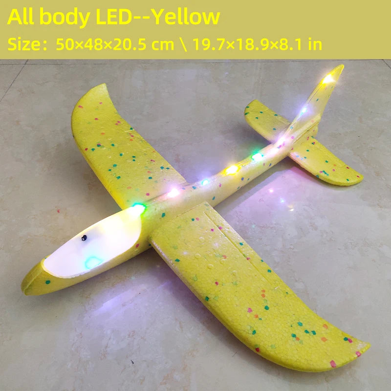 Big Foam Glider Plane - Hand-Throw Outdoor Toy for Kids - ZOOMNSTORE