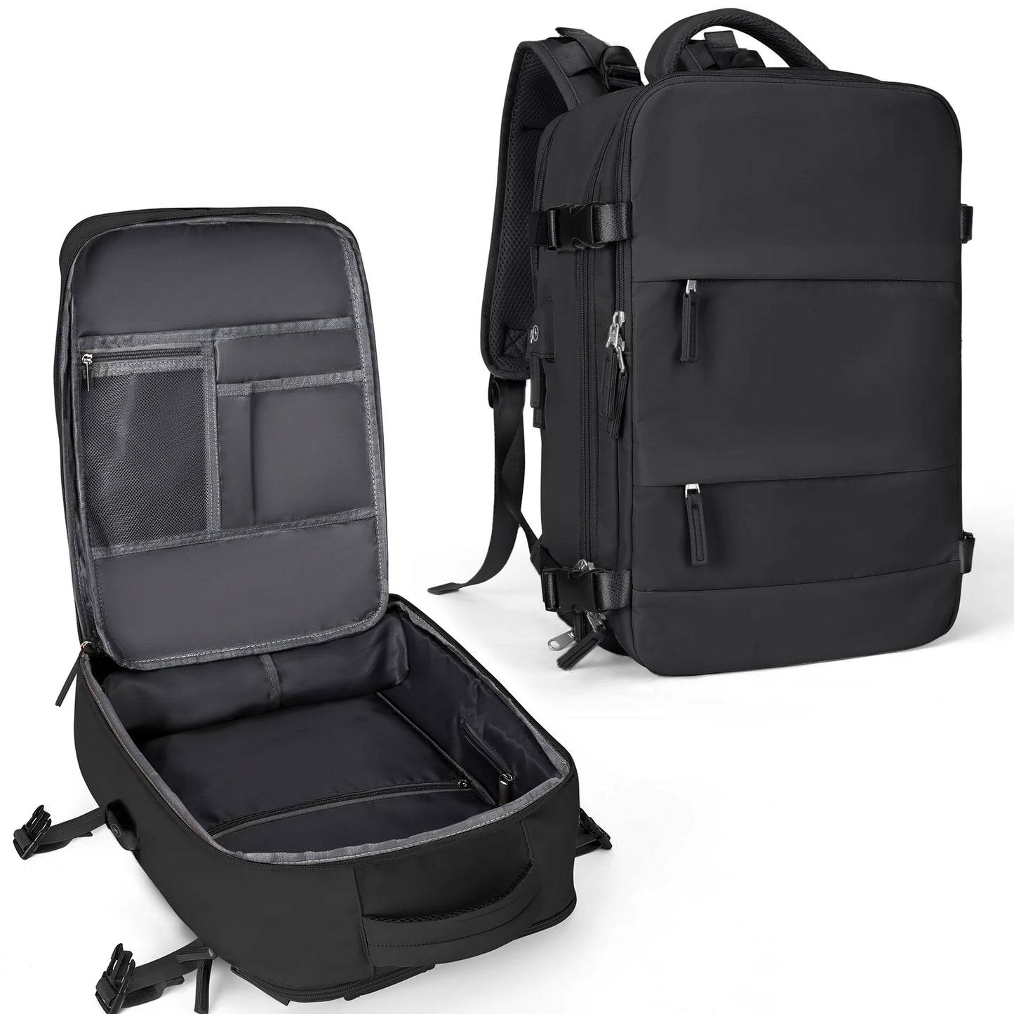Waterproof Travel Backpack for Men - Airline Approved Anti-Theft Laptop Hiking Bag