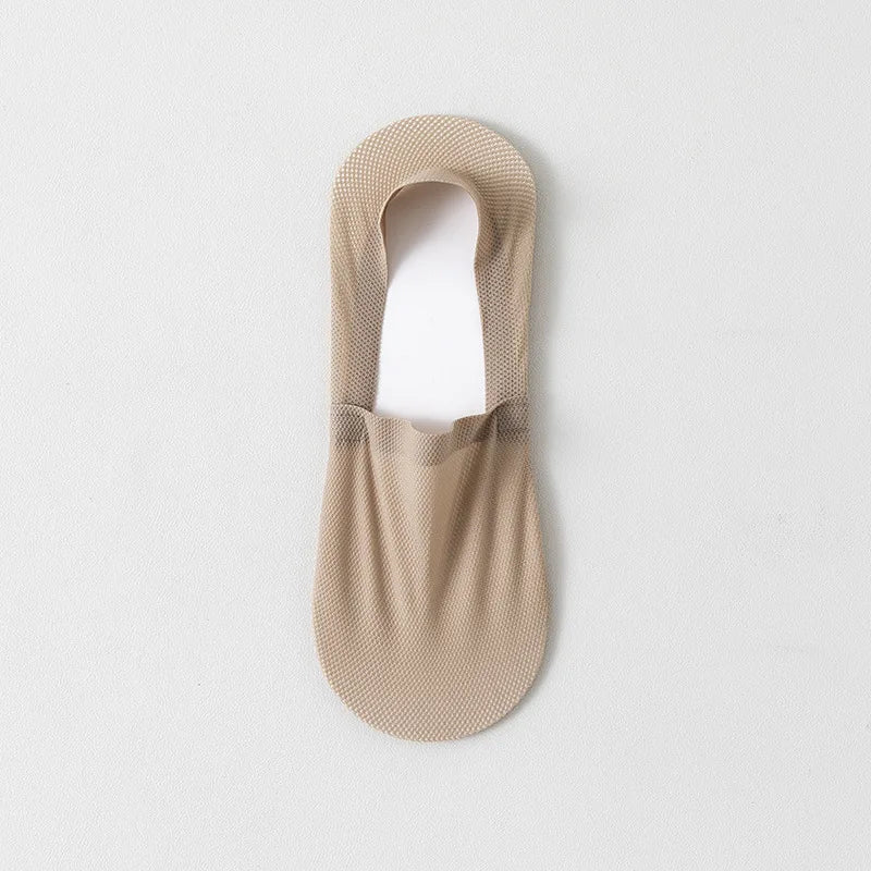 1/3/5 Pairs High-Quality Men Cotton Boat Socks Summer Thin Breathable Solid Color Silicone Anti Slip Low Top Invisible Socks