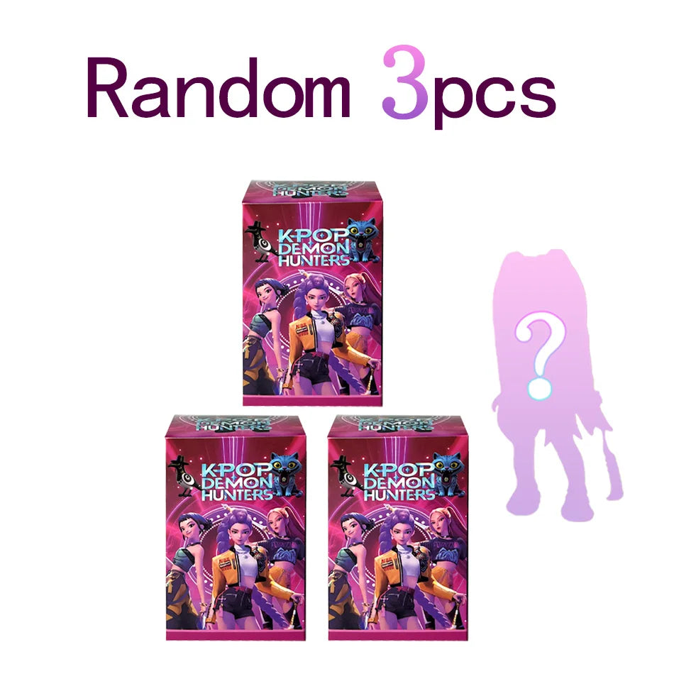 2025 Hot Anime KPop Devil Hunter Doll Vinyl Toy Rumi Mira Zoi Character Vinyl Mask Blind Box Ornament Toy Birthday Gift