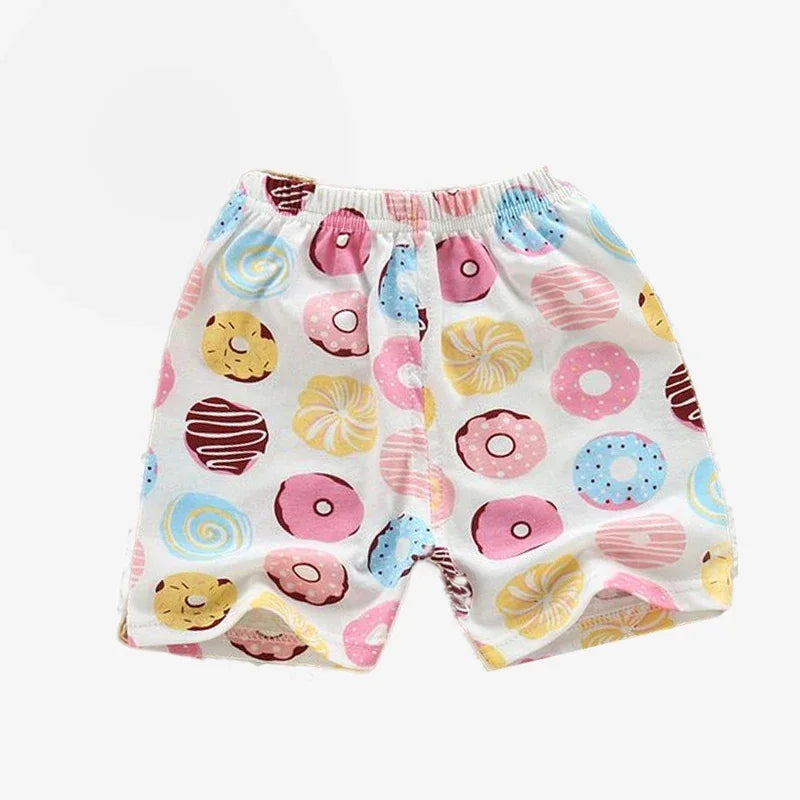 Kids Cotton Summer Shorts - Breathable Casual Beach Pants for Boys Girls
