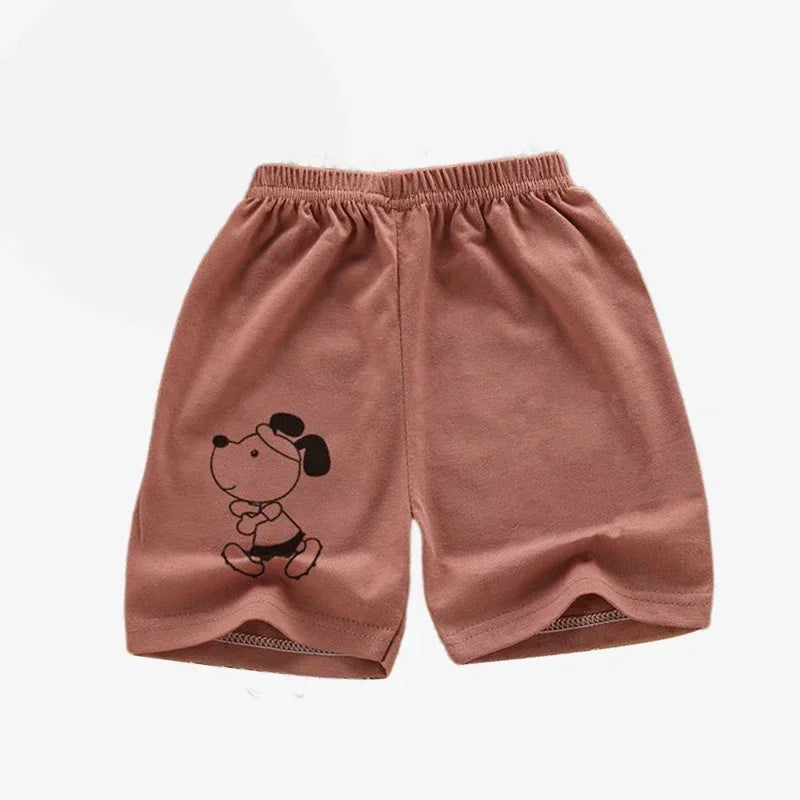 Kids Cotton Summer Shorts - Breathable Casual Beach Pants for Boys Girls