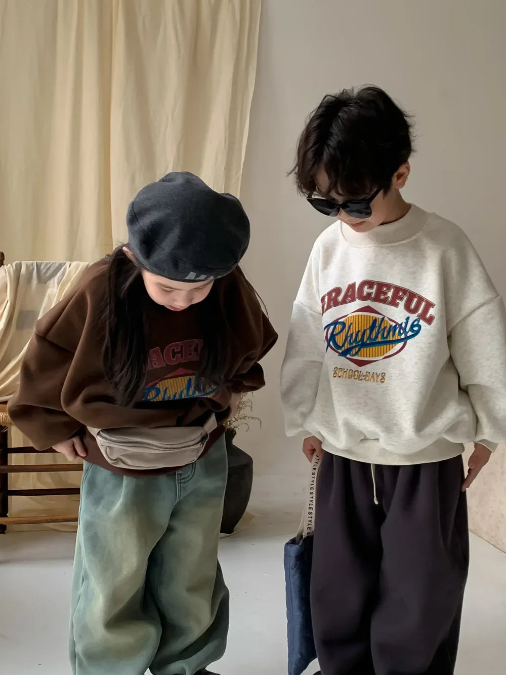 Childrens Fleece Hoodie - Warm Korean Pullover for Boys Girls - ZOOMNSTORE