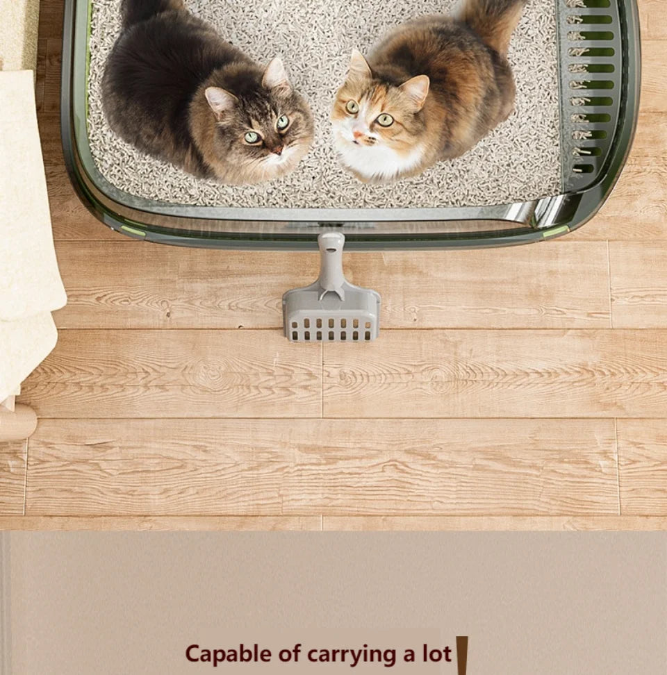 Large Capacity Cat Litter Box - Anti-Splash Plastic Cat Toilet - ZOOMNSTORE