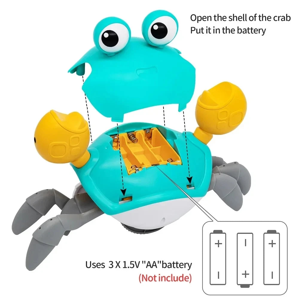 Dancing Crab Toy - Interactive Crawling Gift for Babies No Battery Required - ZOOMNSTORE