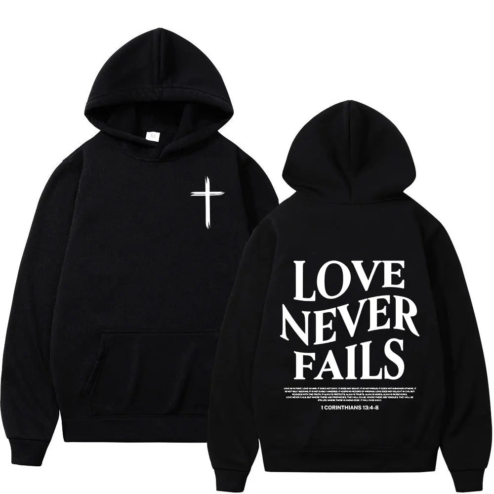 Faith Over Fear Hoodie - Christian Vintage Sweatshirt for Men Women - ZOOMNSTORE