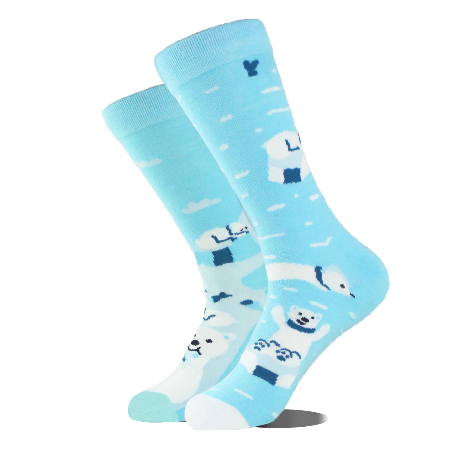 Funny Alien Shark Cotton Socks - Unisex Novelty Crew Socks