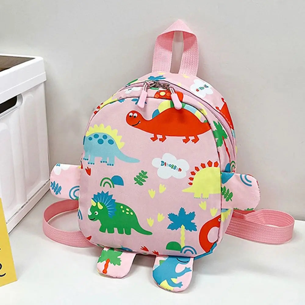 Kids Dinosaur Backpack - Kawaii Nylon Schoolbag for Boys and Girls - ZOOMNSTORE