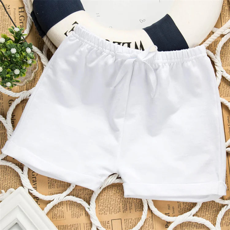 Kids Casual Cotton Board Shorts - Summer Beach Shorts for Boys Girls - ZOOMNSTORE