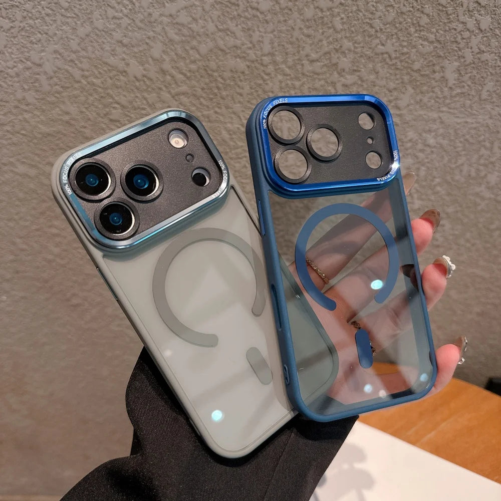 Transparent MagSafe Case with Camera Protection for iPhone 11-17 Pro Max - ZOOMNSTORE