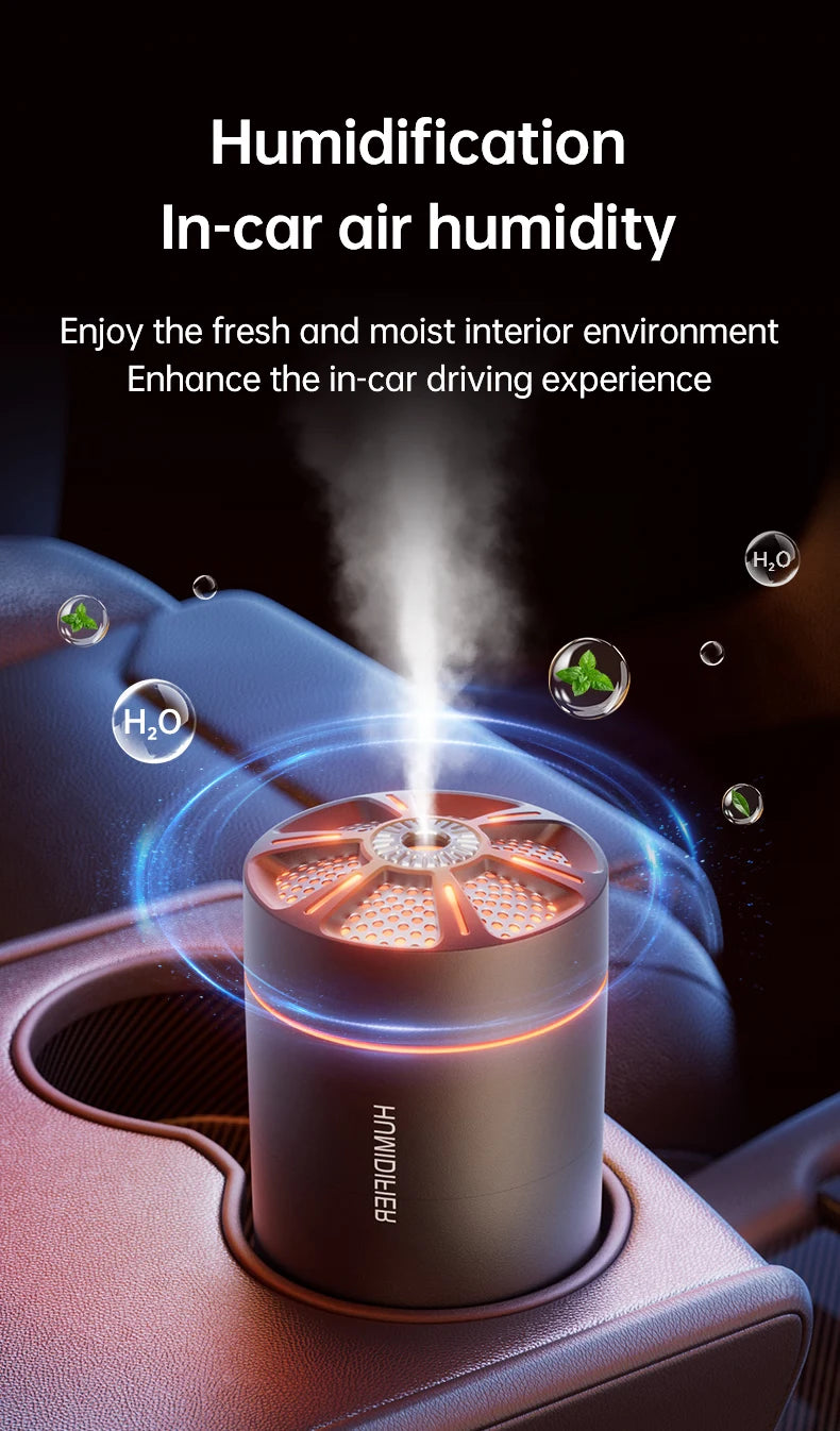 Mini Air Humidifier Aromatherapy Diffuser - 180ML Essential Oil Spray for Home Car