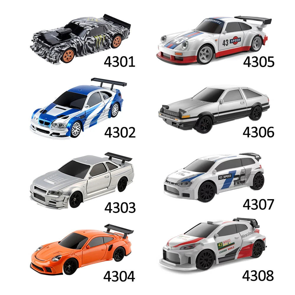 Upgraded 143 RC Drifting Car - High Speed 4WD Radio Control Mini Vehicle - ZOOMNSTORE