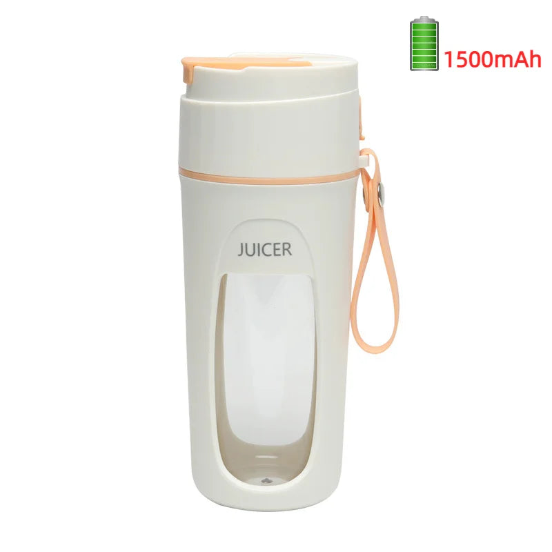 Portable Electric Juicer - Mini Blender for Smoothies and Juice Extraction 8 Blades 3000mAh