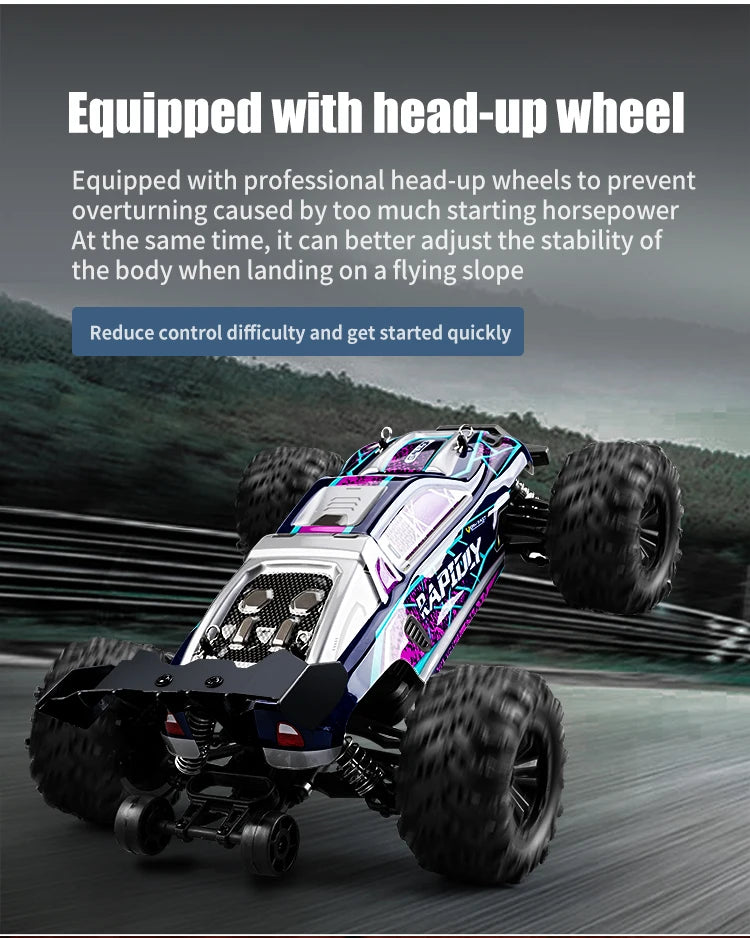 116 4WD RC Monster Truck - High Speed Drift Remote Control Car for Kids