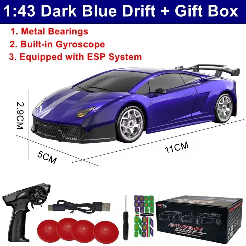 164 4WD Drift RC Car - High Speed Remote Control Mini Racing Model
