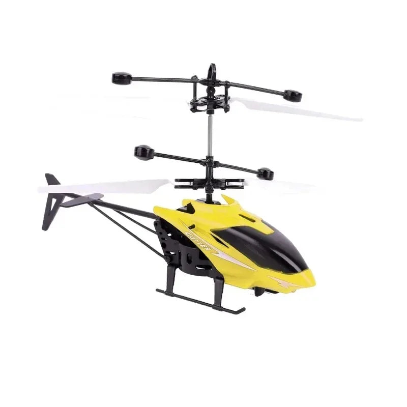 Rechargeable Mini RC Drone - Safe Fall-Resistant Helicopter Toy for Kids No Remote Control Battery - ZOOMNSTORE