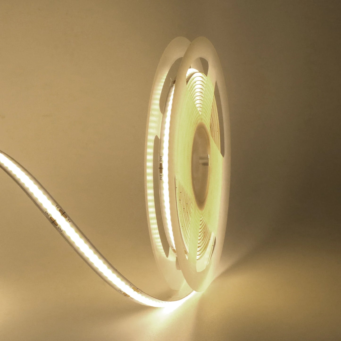 3AA Battery Box 5V COB Led Strip 8MM 320LEDs/M Warm Natural Cool White Flexible COB Strip Light for Bedroom Cabinet TV Backlight