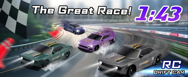 164 4WD Drift RC Car - High Speed Remote Control Mini Racing Model - ZOOMNSTORE
