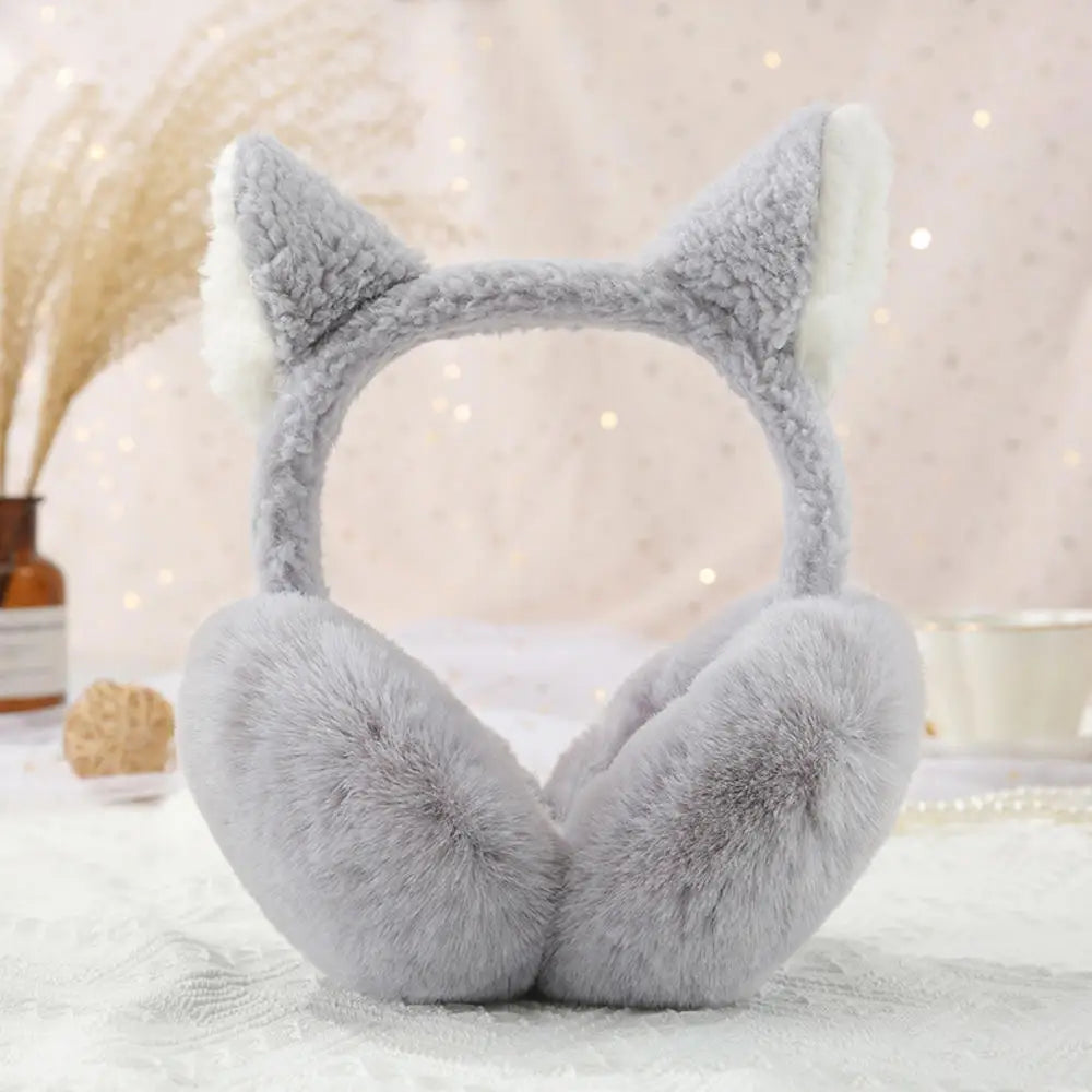 Bear Ears Earmuffs - Plush Cashmere Winter Ear Warmers | Soft Thermal Ear Covers
