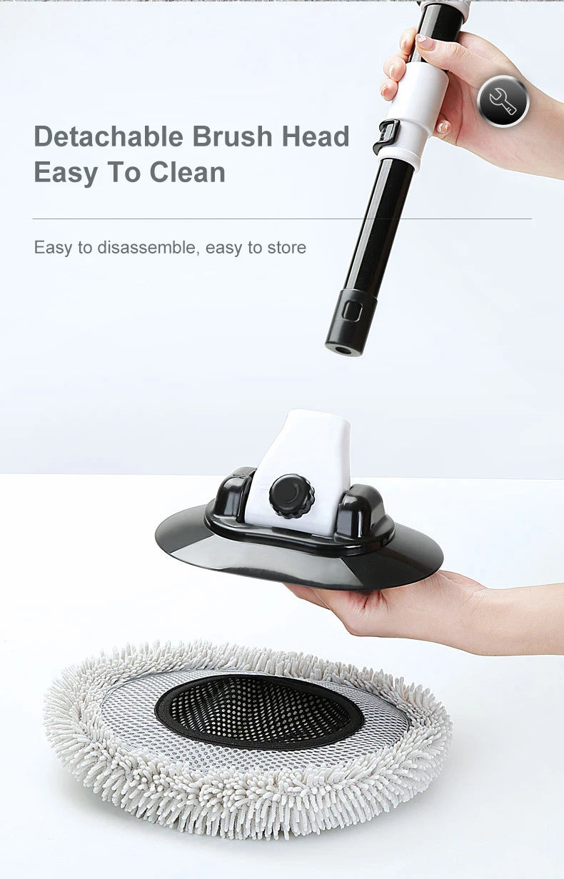 15 Bend Car Cleaning Brush - Telescoping Chenille Wash Mop