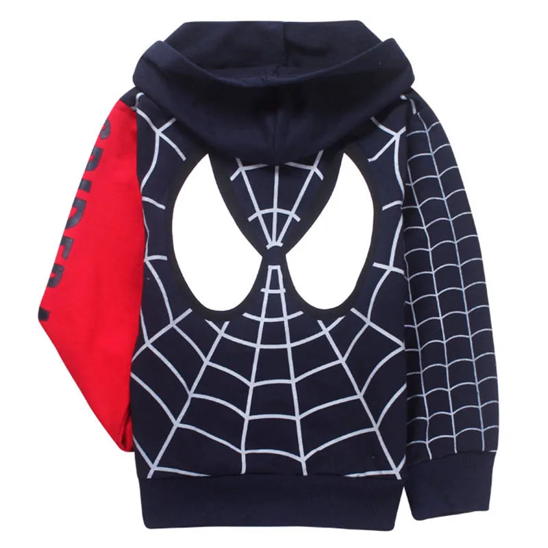 Spider-Man Halloween Hoodie - Boys Zipper Sweatshirt 2025