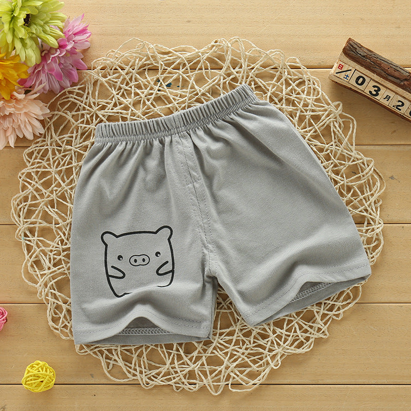 Kids Cotton Summer Shorts - Breathable Casual Beach Pants for Boys Girls