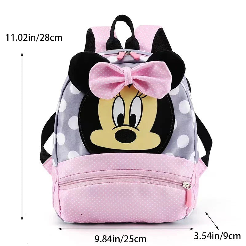 Minnie Mouse Backpack - Kawaii Pink Schoolbag for Kids - ZOOMNSTORE