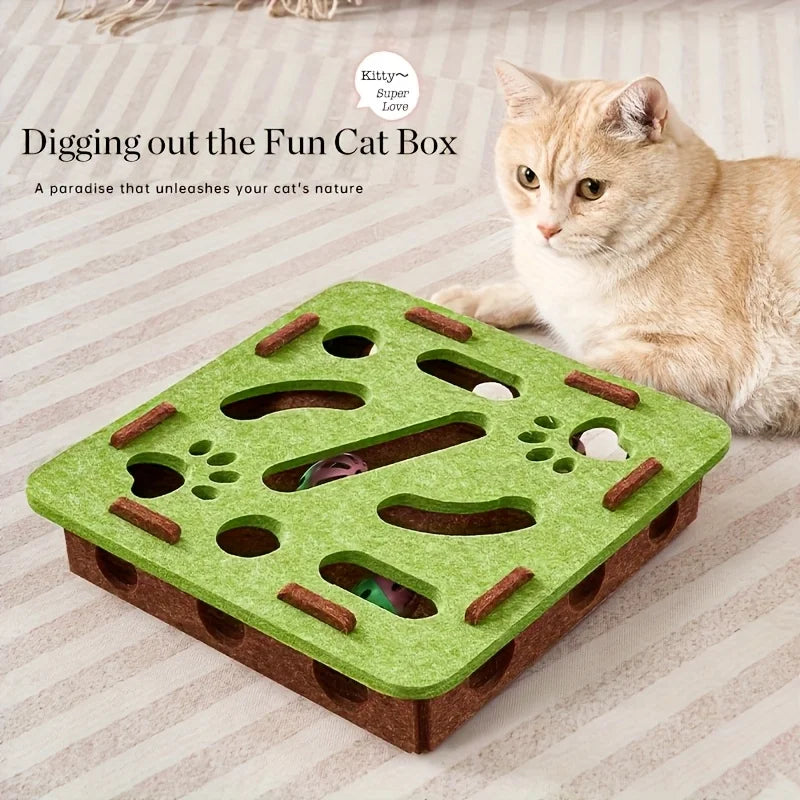 Interactive Cat Toy - Maze Tunnel Bell for Playtime Mental Engagement - ZOOMNSTORE