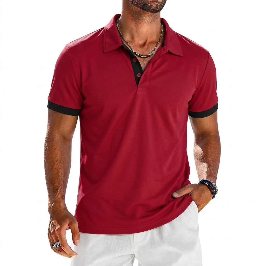 Men's Polo Shirt – Lightweight Breathable Lapel Sports Tee