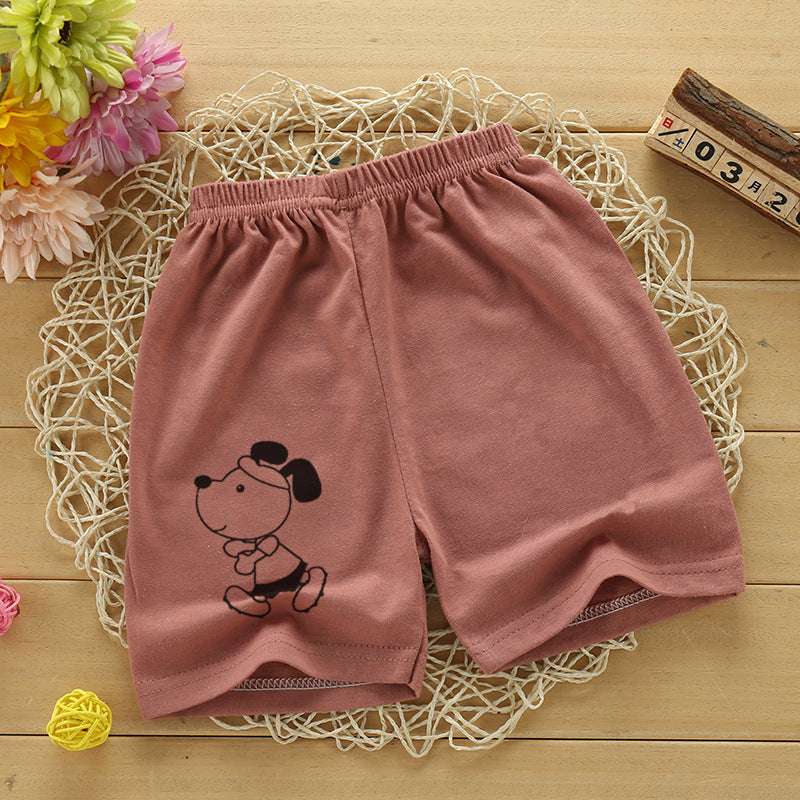 Kids Cotton Summer Shorts - Breathable Casual Beach Pants for Boys Girls
