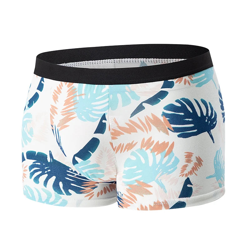 Mens 10-Piece Fashion Underwear Set - Comfortable Large Size Printed Boyshorts