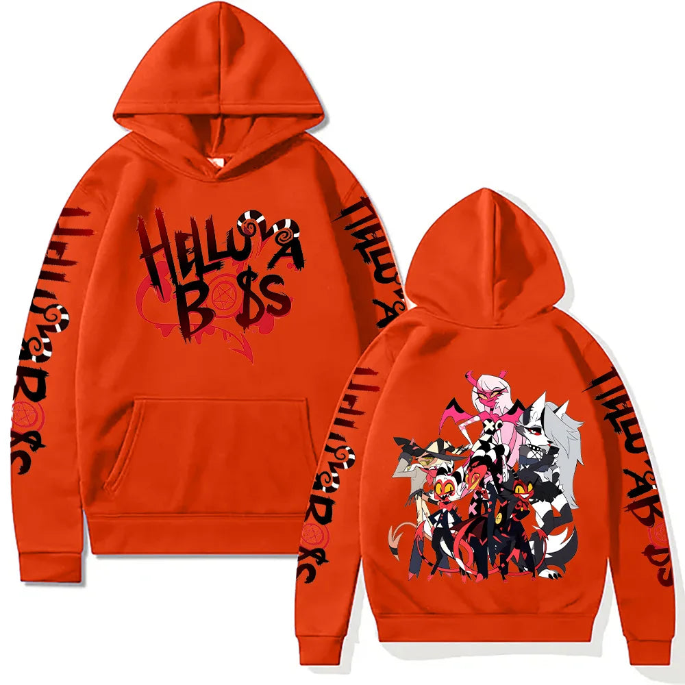 Helluva Boss Hoodies New Trends Y2k Aesthetic Anime Sweatshirt Unisex Loose Hip Hop Streetwear Vintage Harajuku Pullovers Casual