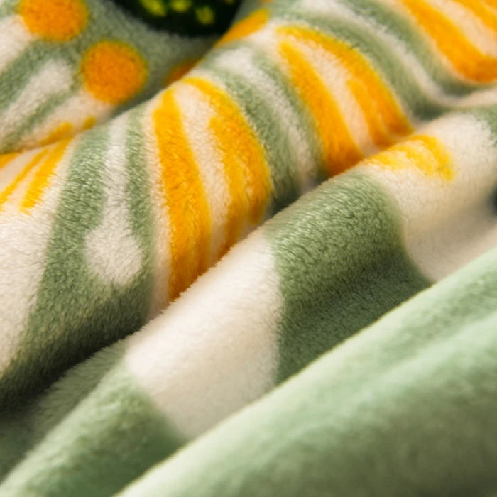 Winter Lamb Wool Blanket - Thick Printed Bedding for Dorms - ZOOMNSTORE