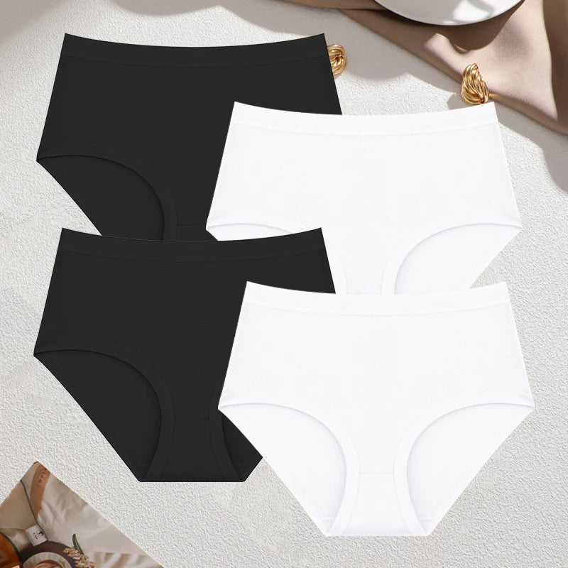 Cotton Seamless Panties - High Waist Briefs With Elastic Waistband | Breathable Women Underwear