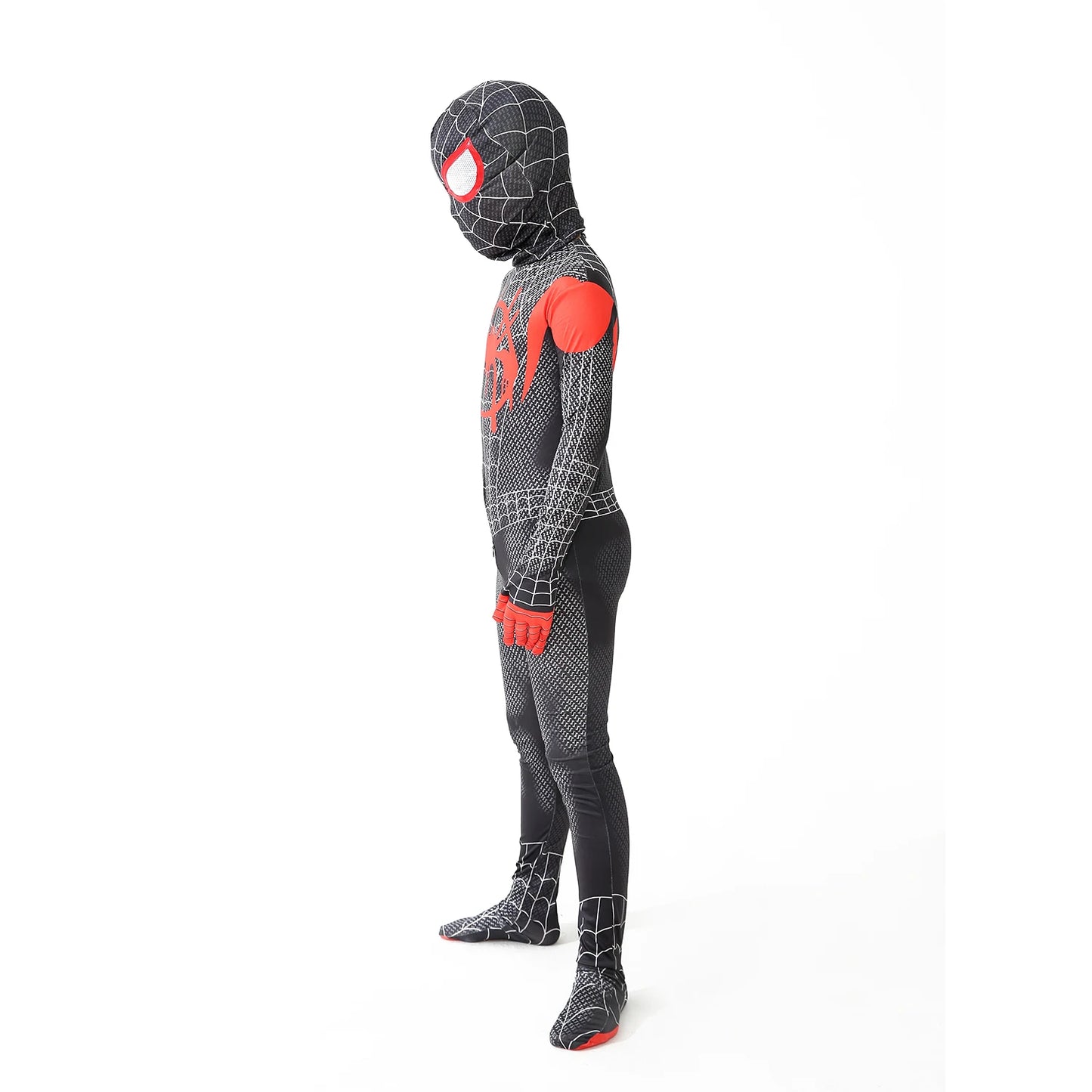 Superhero Spiderman Costume Set - Iron Miles Venom Bodysuit for Halloween Christmas Cosplay