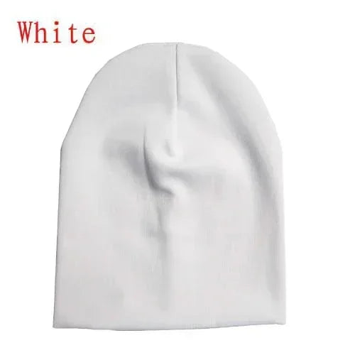 Hip Hop Baby Hat Scarf Set - Cotton Toddler Cap for Boys Girls Winter Warm Solid Color