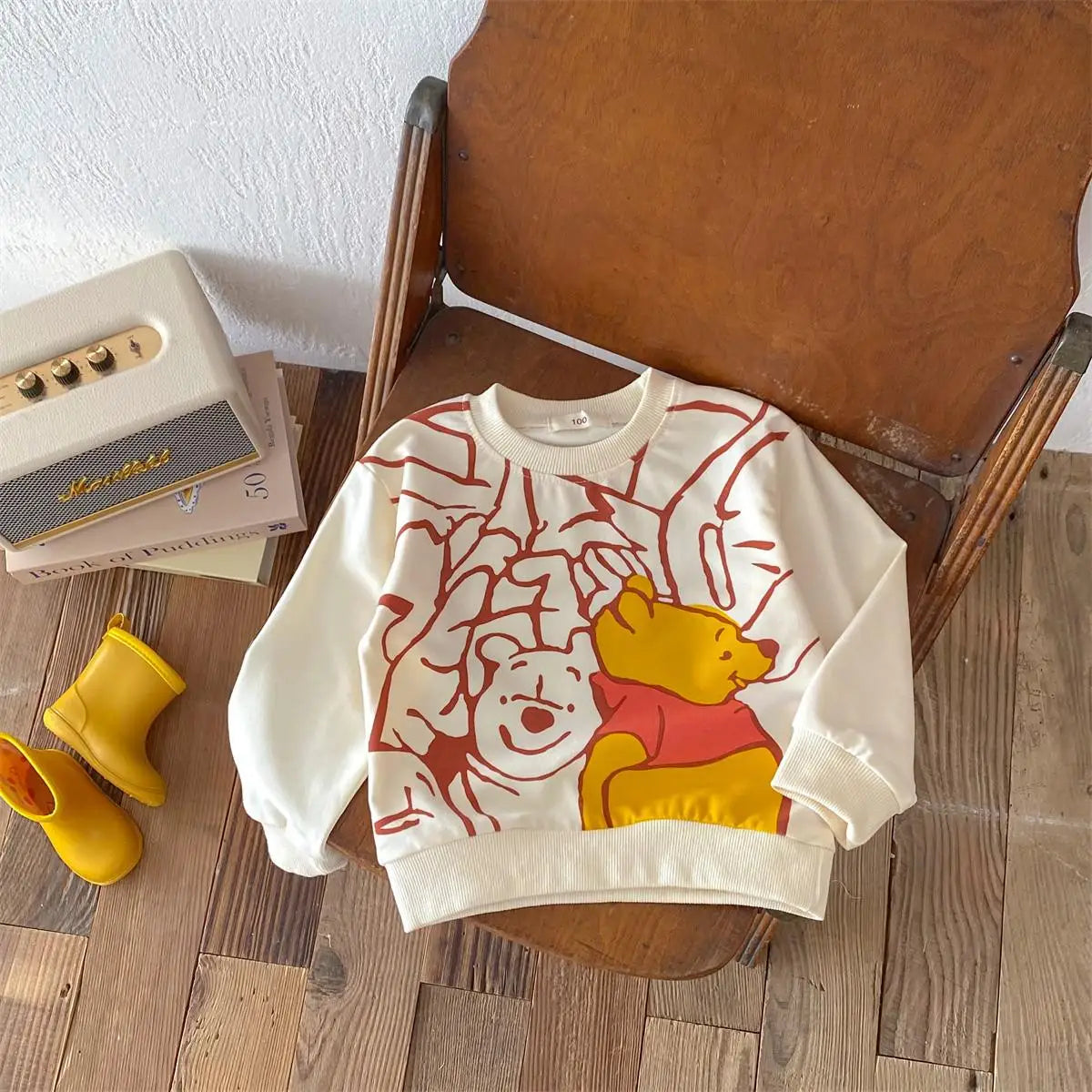 Disney Cartoon Hoodie - Autumn Long Sleeve Sweatshirt for Kids 6M-4Y